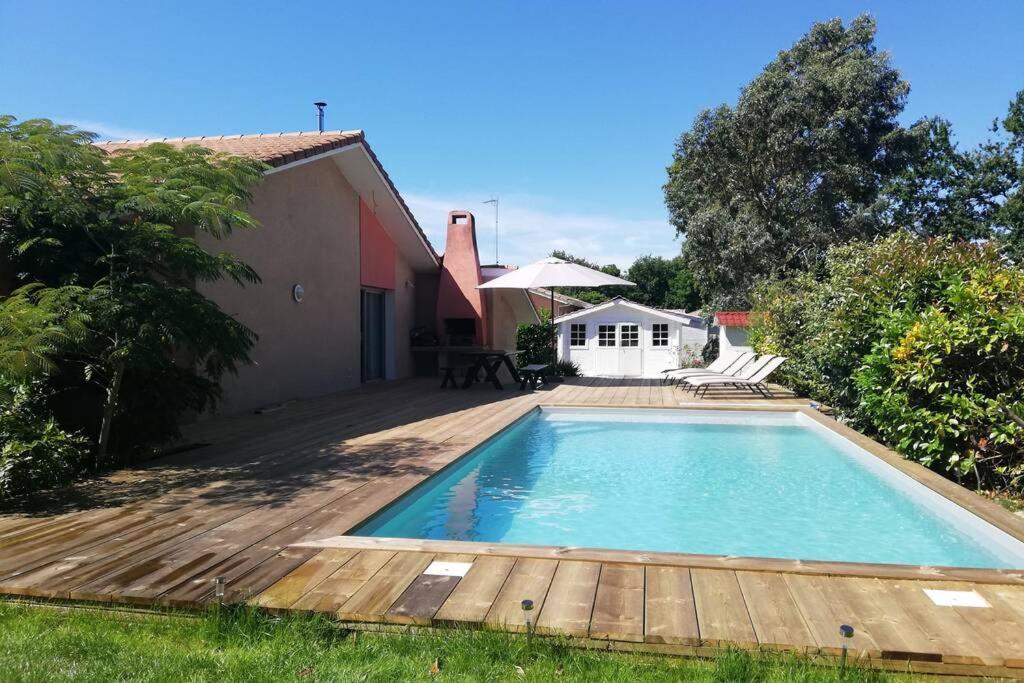 Grande maison familiale piscine et jardin Gujan-Mestras Extérieur photo